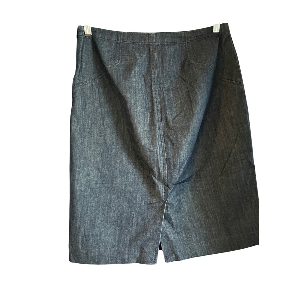 Brooks Brothers Red Fleece Denim‎ Skirt Women's Size 6 Pencil Dark Wash - Picture 2 of 5